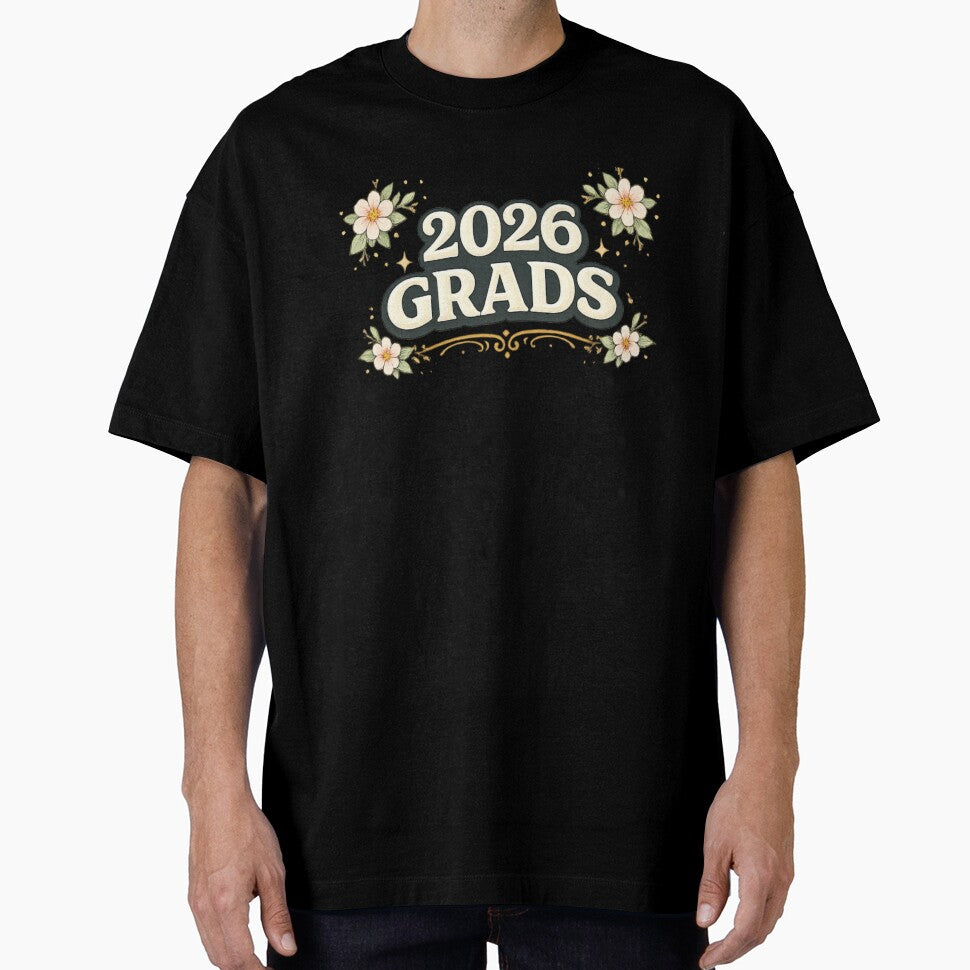2026 Grads Floral Graduation Badge by PunchDrop