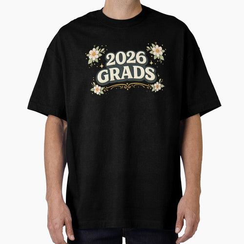 2026 Grads Floral Graduation Badge by PunchDrop