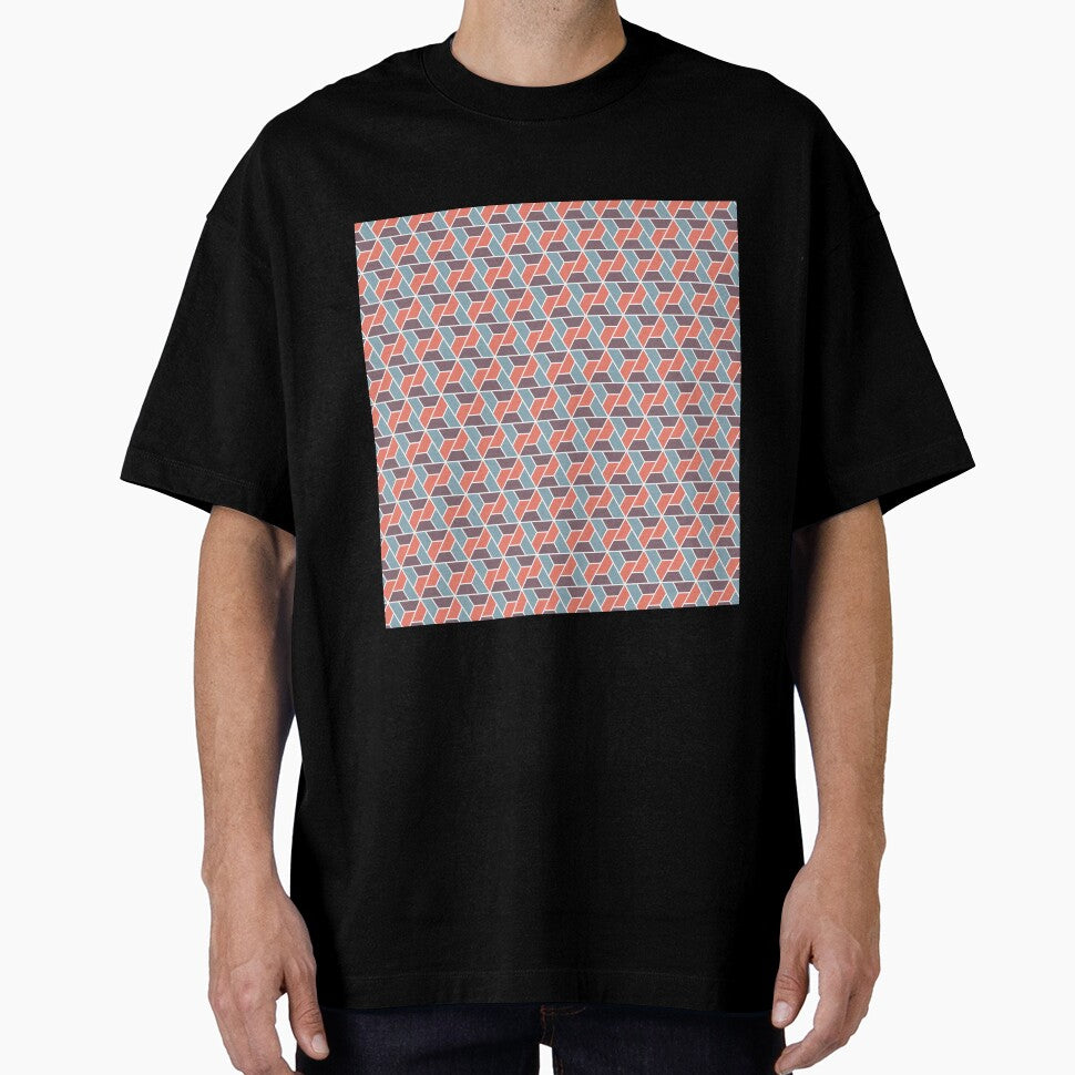 Pink and purple triangle pattern by flamendes