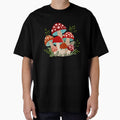 Whimsical Red Mushrooms by BookishBotanica
