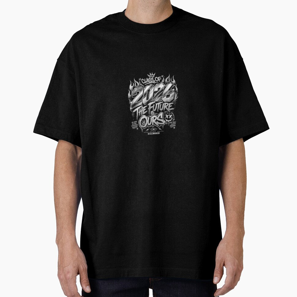 The Future Is Ours Streetwear Graduation Hoodie | Class of 2026 Urban Graffiti Senior Outfit by DoodleHaus360