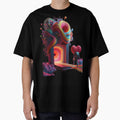 Twisted Hearts Surreal Heart Character Walking into Portal by LujziWorld