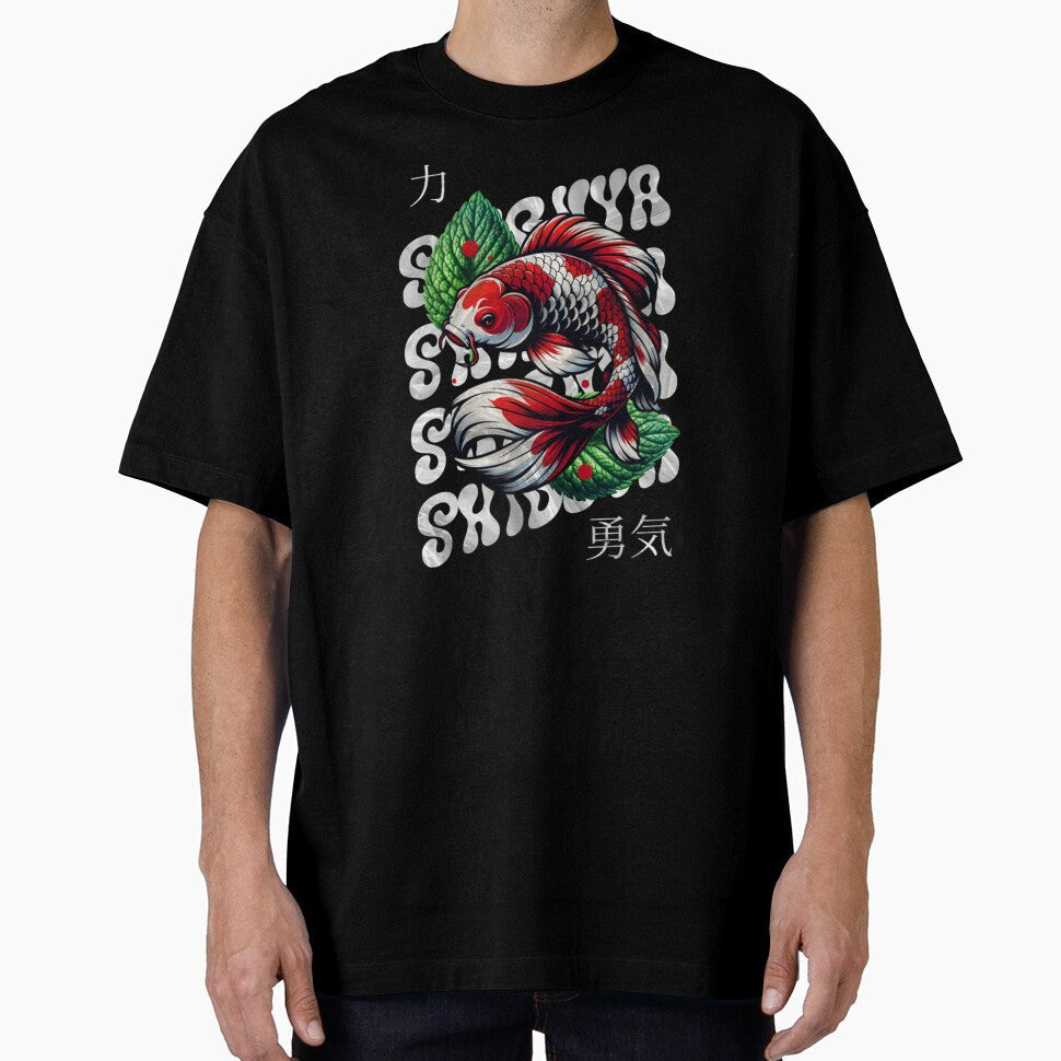 Japanese Koi Fish Streetwear Tokyo Shibuya Style Graphic by GCteez