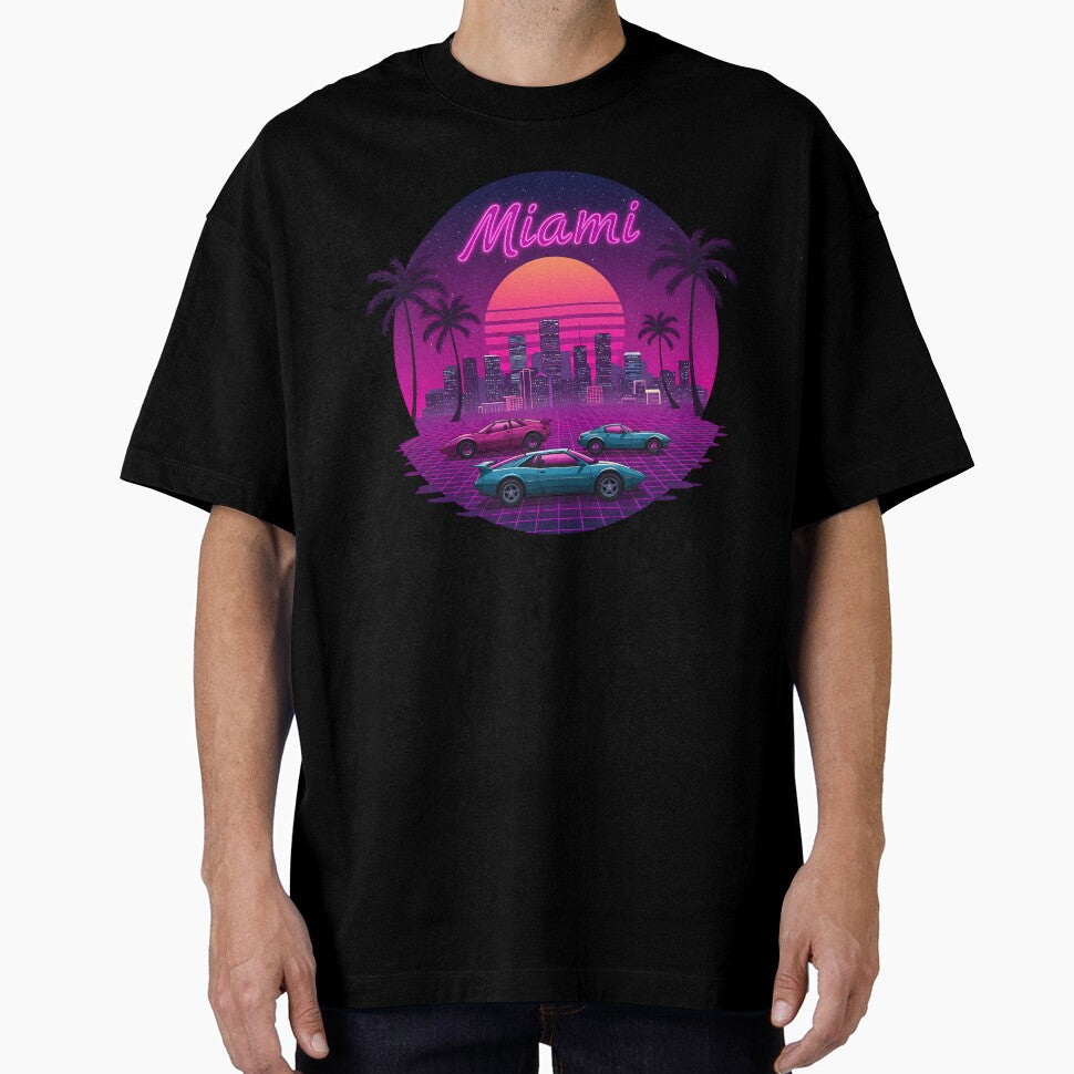 Retro Miami Sunset Aesthetic by andasanc14