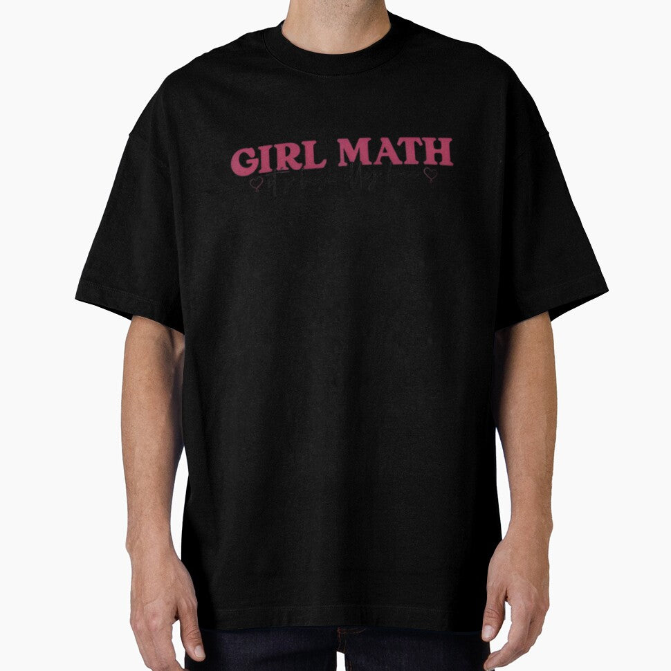 Girl Math - Funny Trendy Quote Design by Rangmanch
