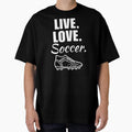 Live, love, soccer. Soccer hobby enthusiast and lovers quote or saying by NBSStore