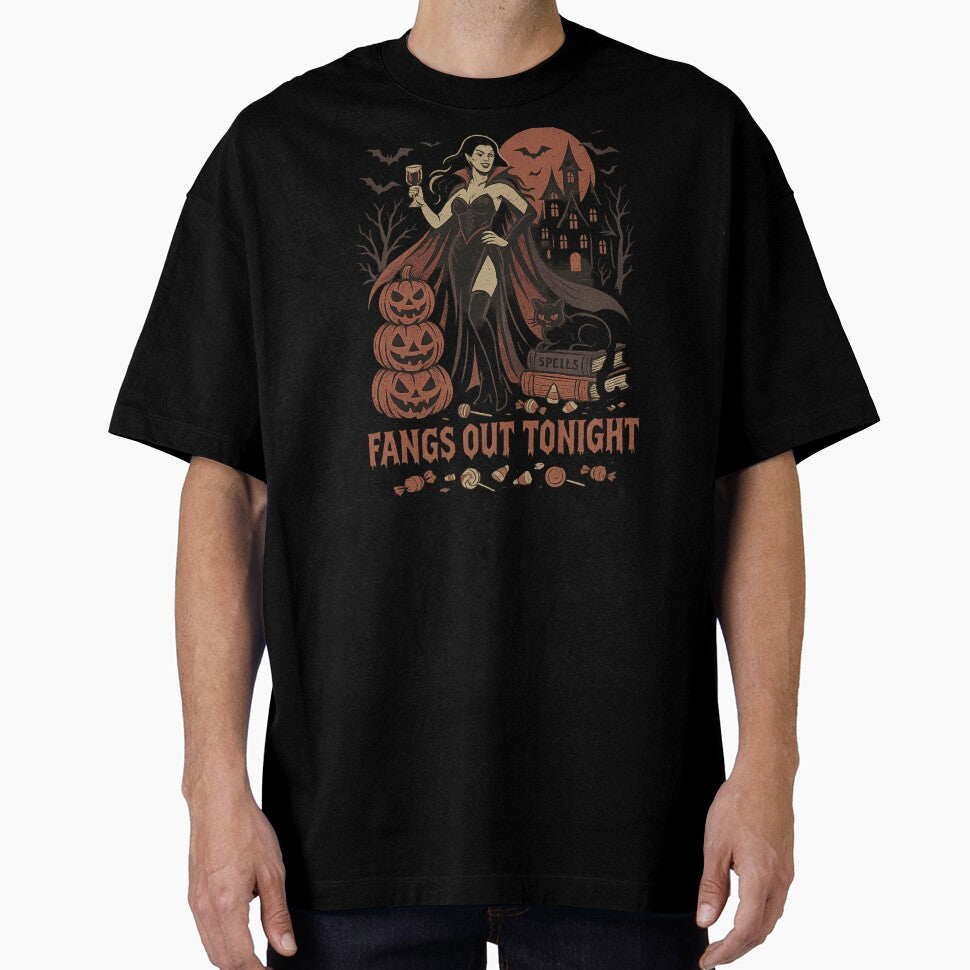 Fangs Out Tonight Vampire Vibes by Threadfellas702