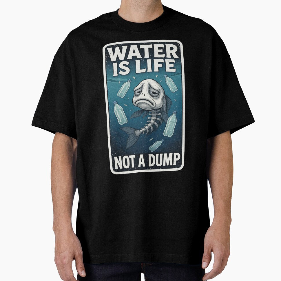 Water Pollution Awareness Fish Skeleton Sticke by Gscode