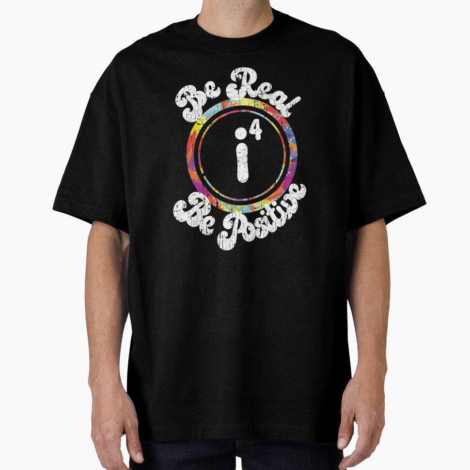 Funny Math Tie-Dye Be Real Be Positive Imaginary Numbers by sherogins