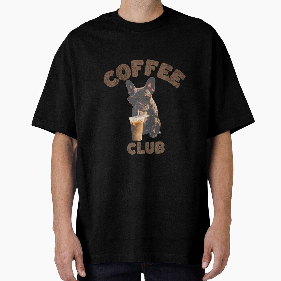 Coffee Club French Bulldog — Funny Iced Coffee Frenchie Dog Graphic by Colorful-Garden