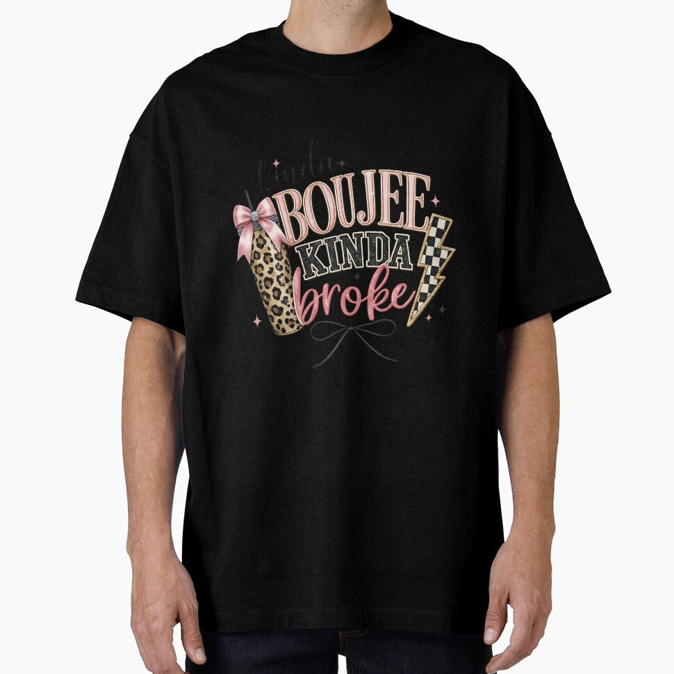 Kinda Boujee Kinda Broke Leopard Tumbler Bow Coquette by Dana  Burke