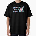 Emotional Support Water Bottle – Pastel Text Design. by Afridi Art House