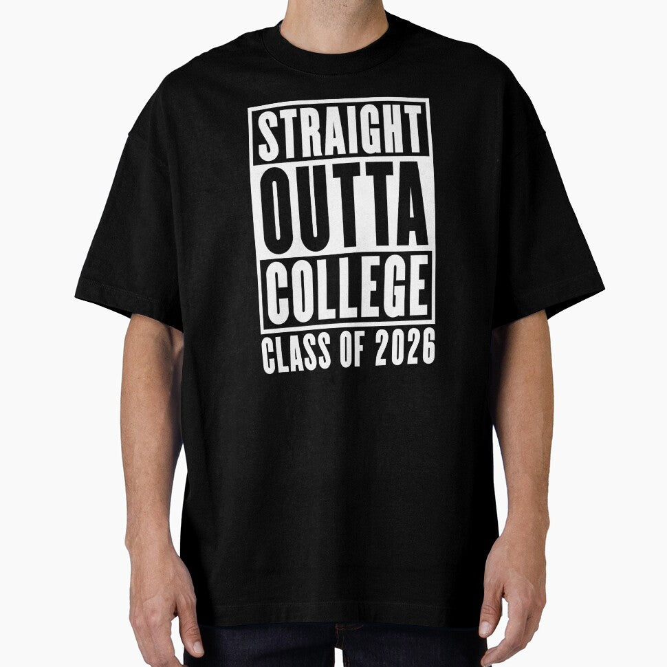 Straight Outta College Class of 2026 by Cat Lady Designs
