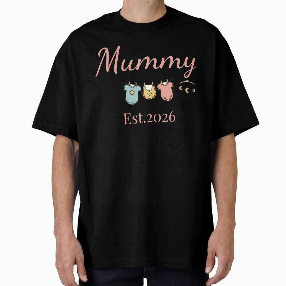 Mummy Est. 2026 – First Time Mom Pregnancy Announcement Gift by PixelWaveBD