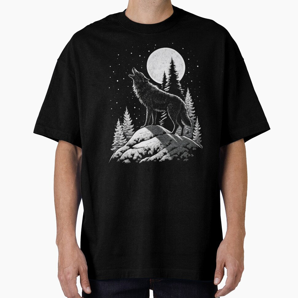 Wild Wolf Howling To The Moon by Topmaxdesign