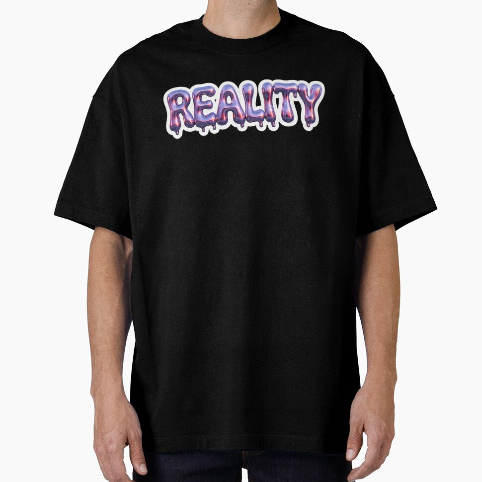 Liquid Metal "Reality" Y2K Chrome Dripping Text by RiotKida