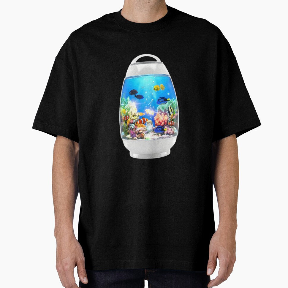 Y2K Aesthetic Pod Aquarium Fake Fish Tank by NostalgiaOS