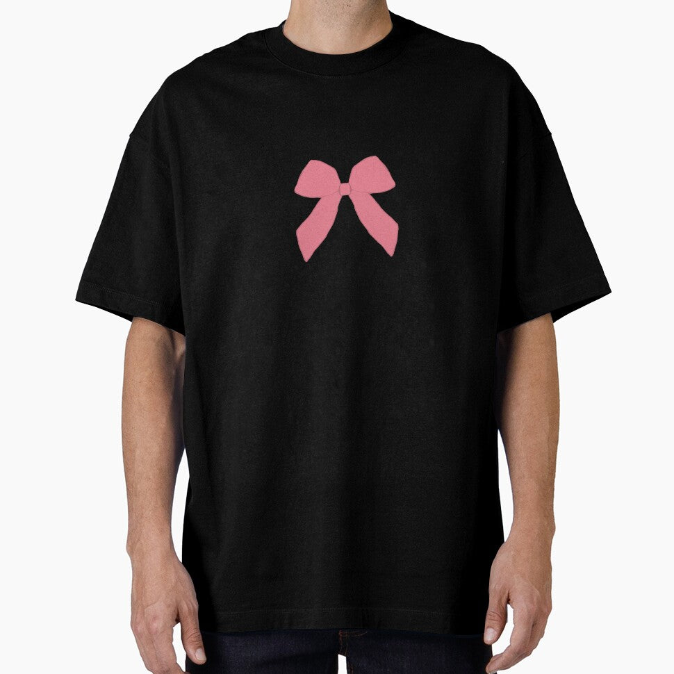 Coquette Pink Bow – Soft Girl Aesthetic Minimalist Ribbon Illustration” by Naine  M.