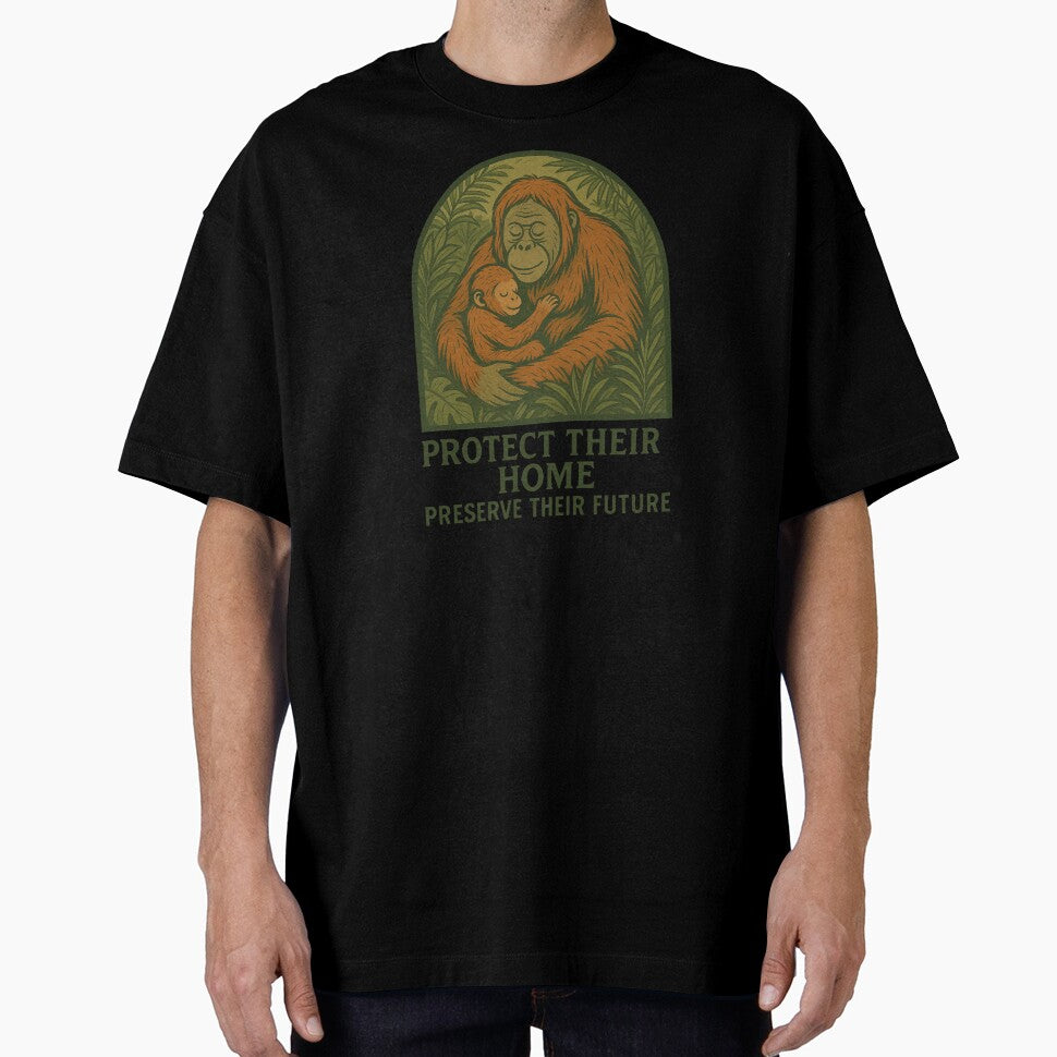 Vintage Orangutan Conservation by Matthew Beech Designs