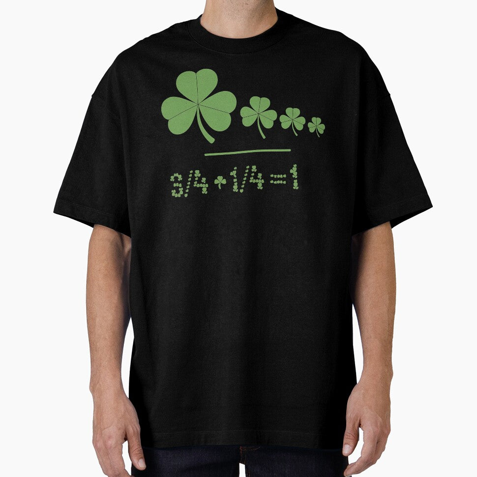 Funny Shamrock Fraction St Patrick's Day Math Learning by Meme-shirt