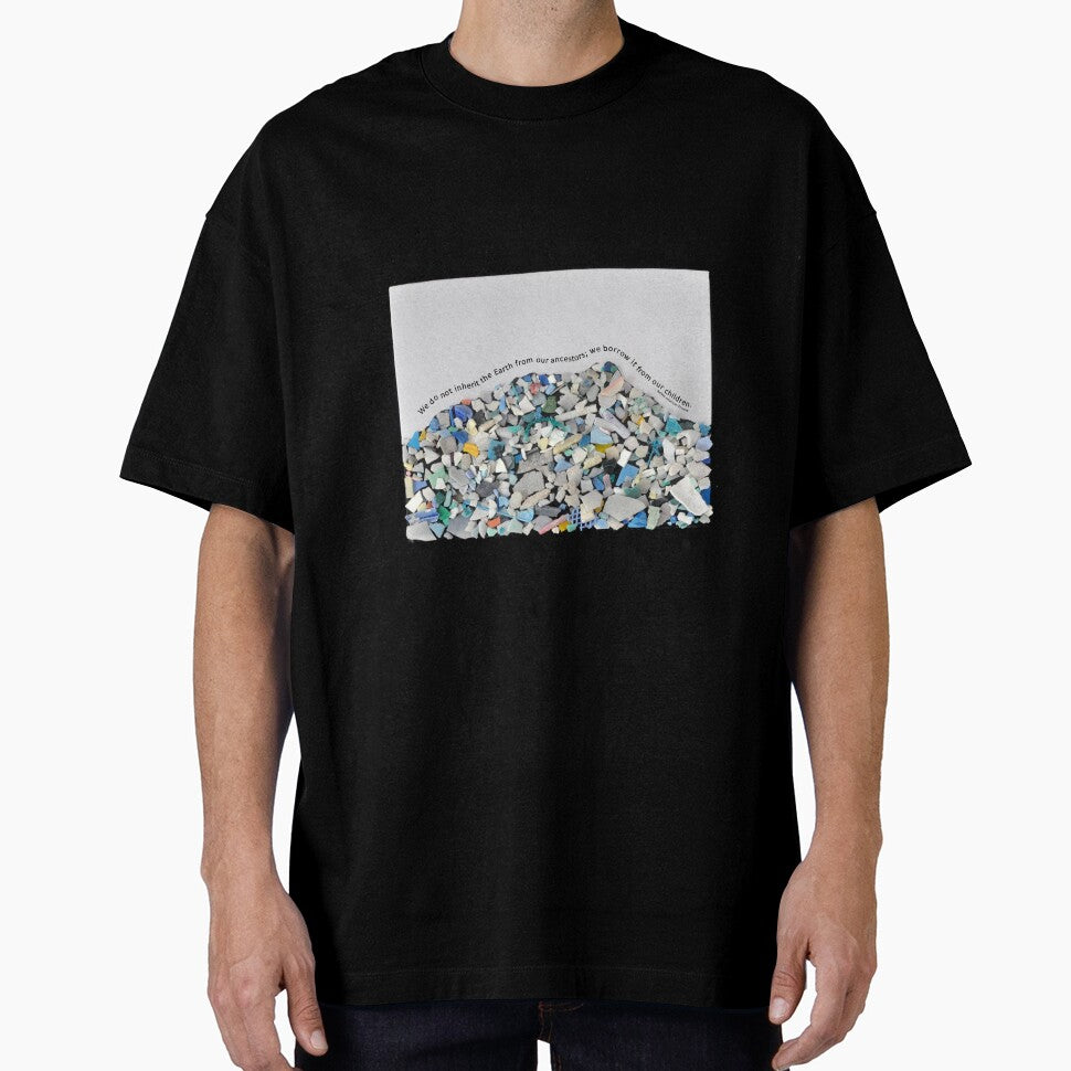Diamond Head silhouette made from plastics found on Waimanalo beach by afullerdesign