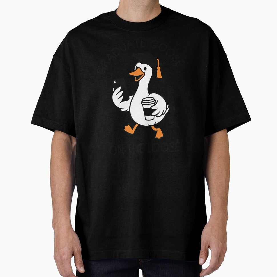 Graduate Goose On The Loose | Class of 2026 Graduation | Cute Animal Graduate Gift by gunaone-design