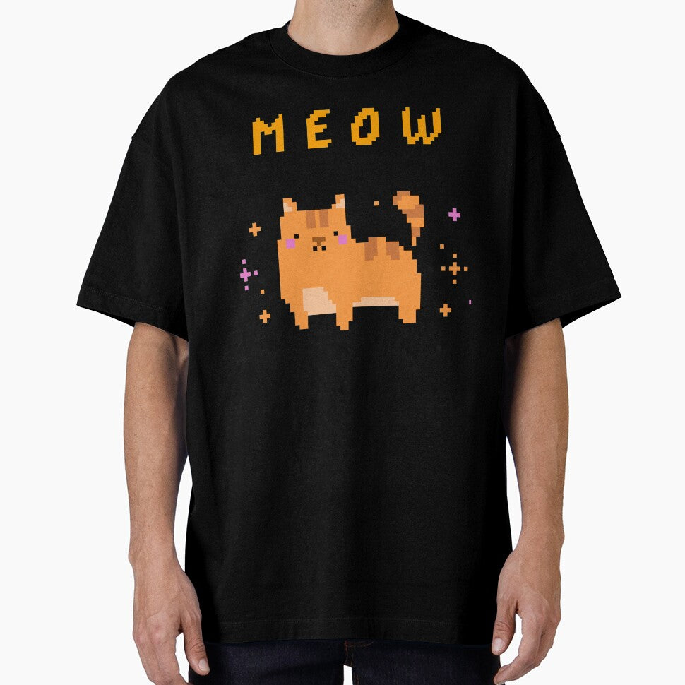 Retro 8-bit Cat by up4tee