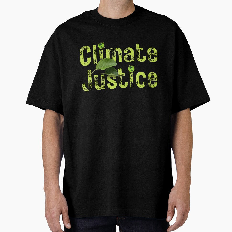 Climate Justice Grunge Text Design by EarthArtDesigns