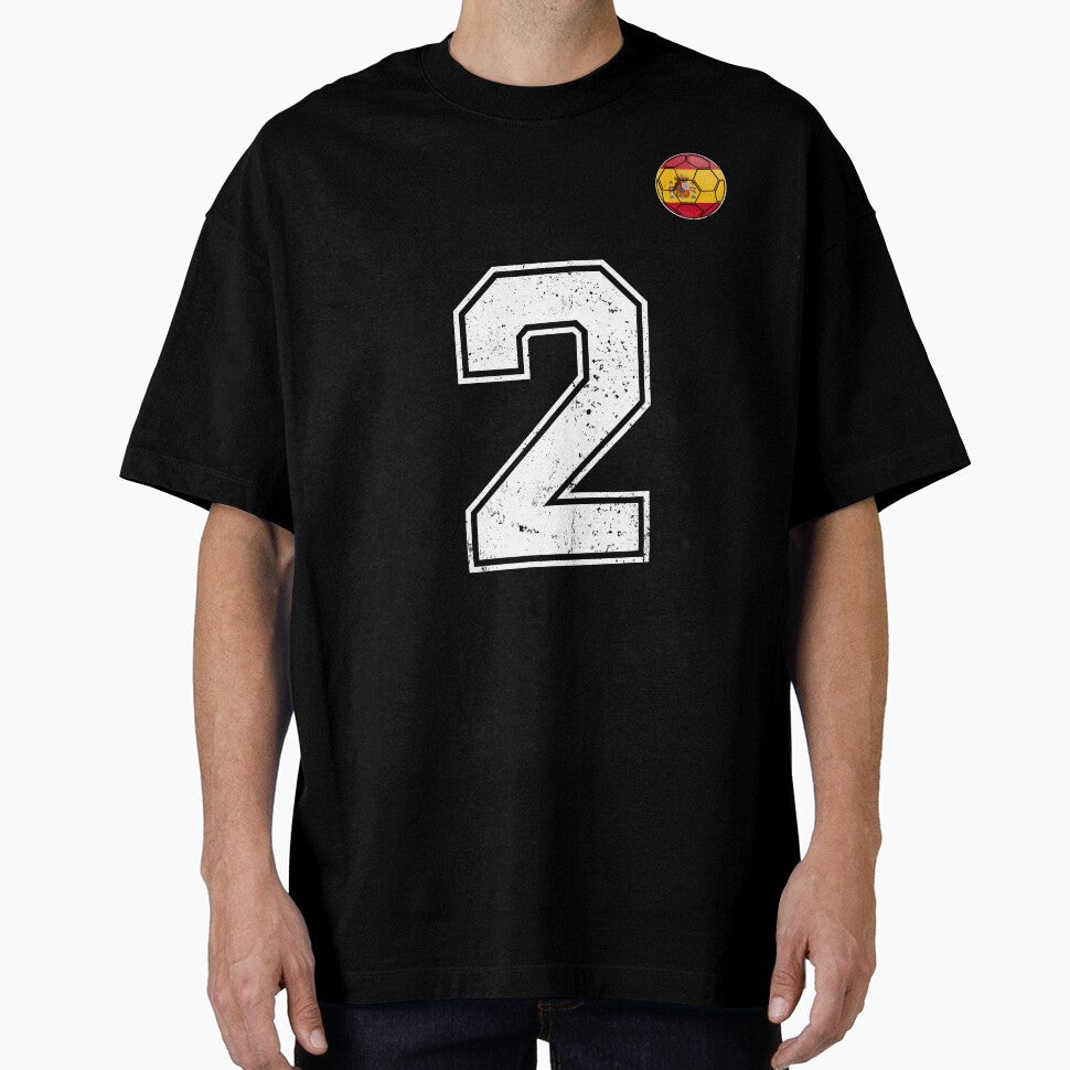 Spain Soccer Number 2 Vintage Sports Fan by KristenosNehk