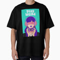 Stay Weird – Retro Pop Girl with Cassette by alenaboart