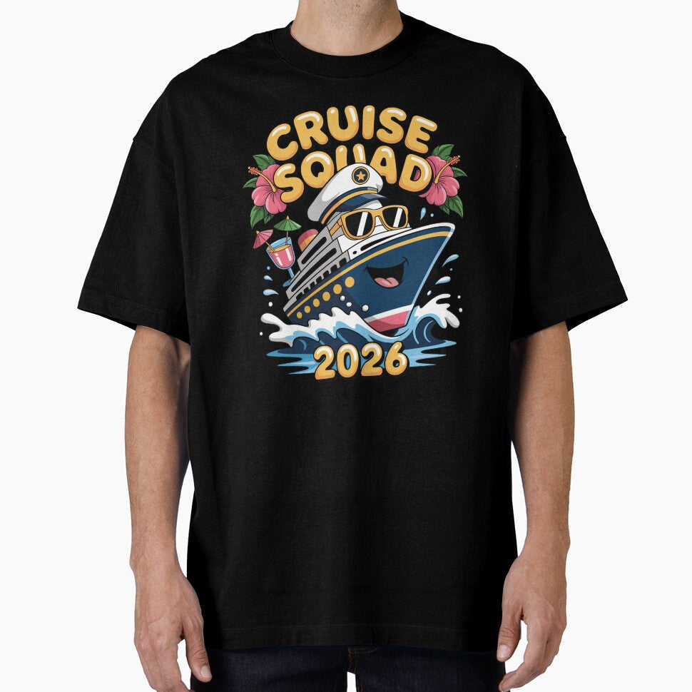 Cruise Squad 2026 Ship Captain Hat Tropical Group Trip by Creative League Ignite