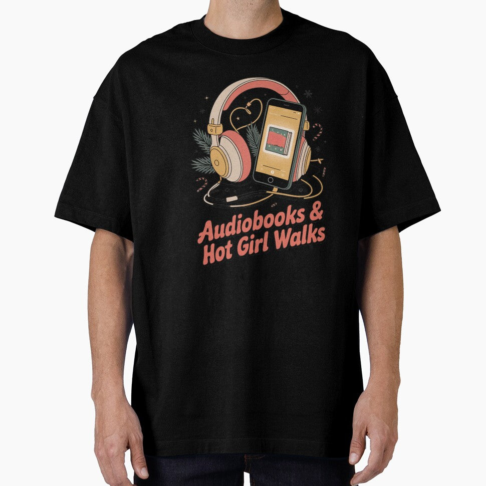 Retro Christmas Audiobooks Hot Girl Walks by Margot’s Creative World