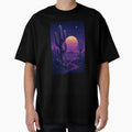 Synth-Cactus Colony – Vaporwave Sci-Fi Desert Art with Neon Flora by Domci