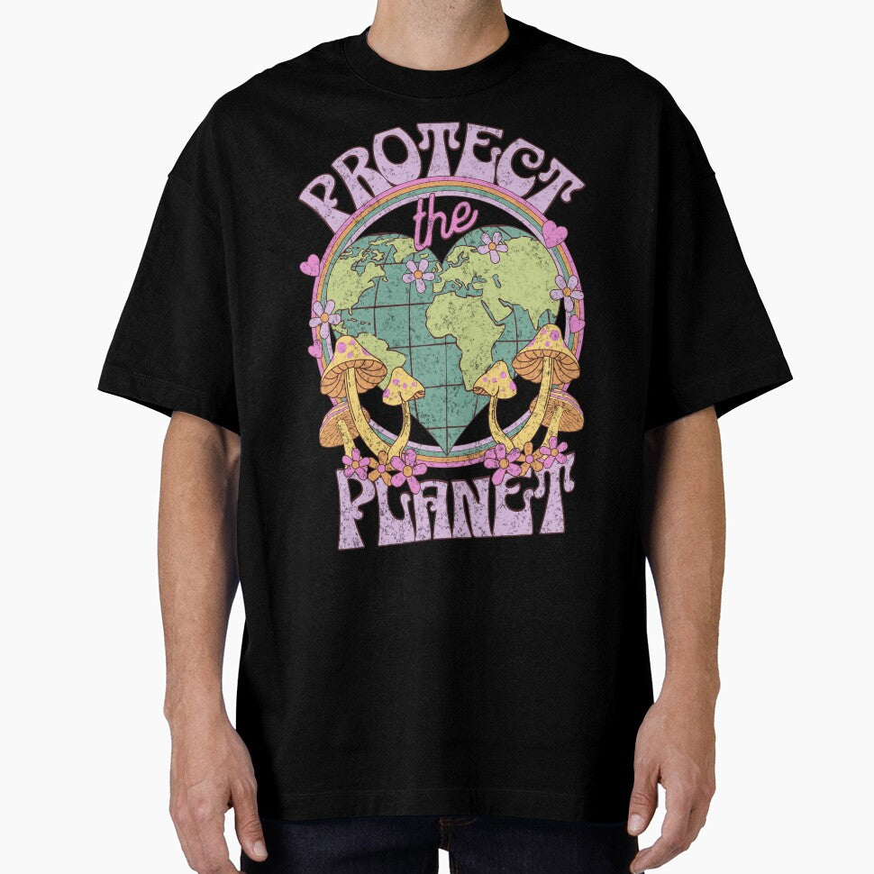 Protect the Planet Retro Earth Day by PUFFYP