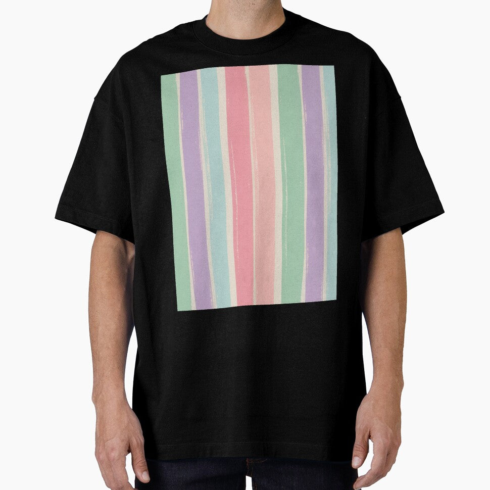 Spring Pastel Retro Stripes - Soft Vertical Aesthetic Pattern by Tamas Das