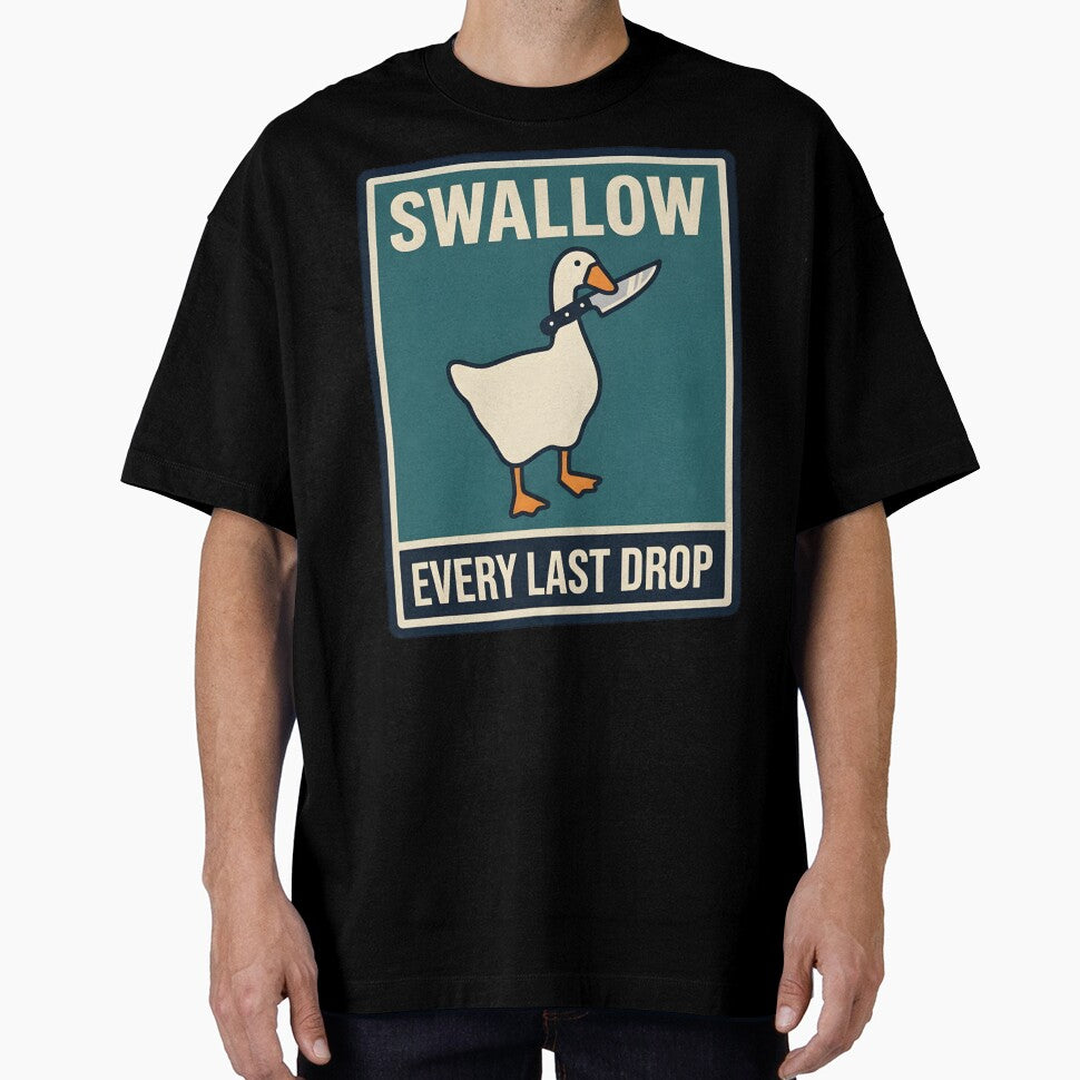 Swallow Every Last Drop - Funny Unhinged Goose With Knife Meme by P2P-paotopao