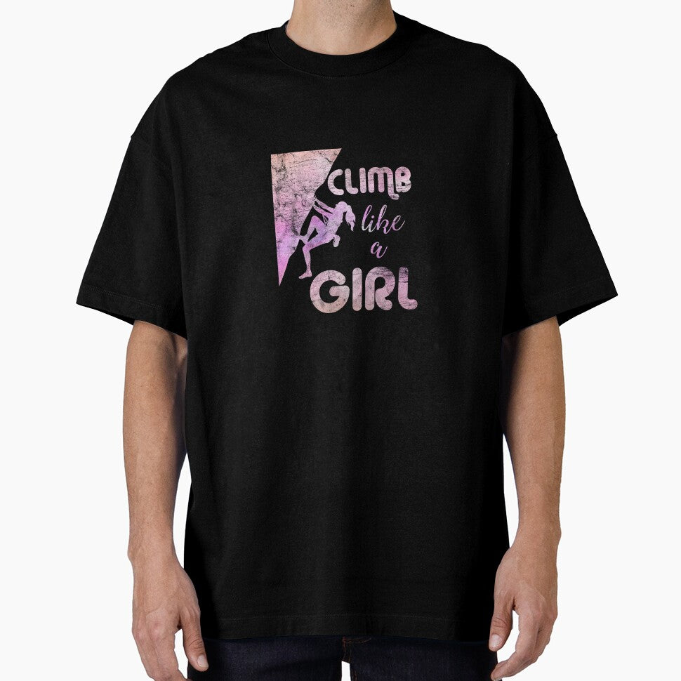 Climb Like A Girl Retro Stylized Rock Climbing by spellmadebylee