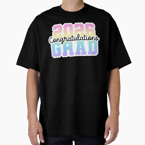 2026 Congratulations Grad - Pastel Rainbow by GlitterArtySVG