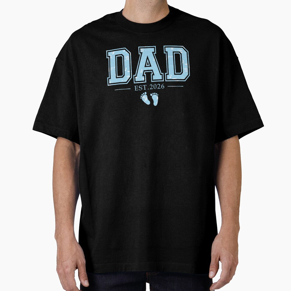 Dad Est 2026 First Time Father Vintage Collegiate Style by zamiokaline