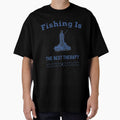 Fishing is the best therapy Fishing puns by funpunsteeshop