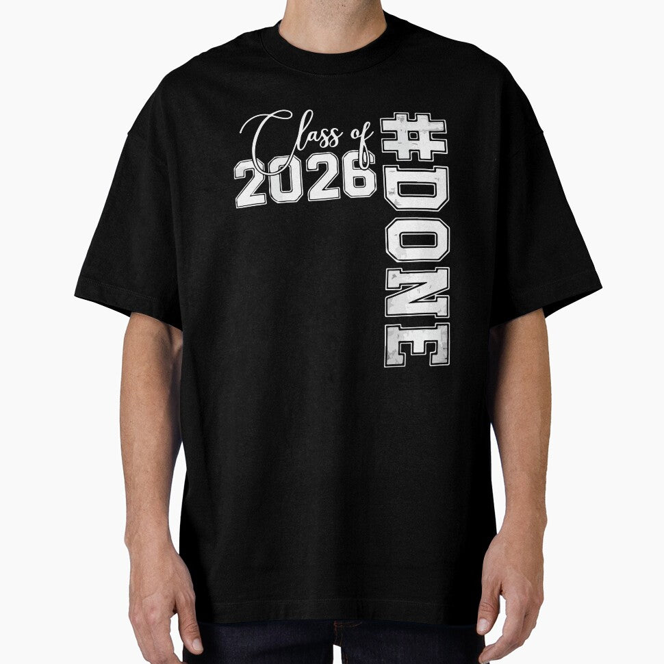 Done Class of 2026 Senior Graduation Funny High School College Grad Design by kiralynstration