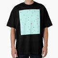 Pretty Y2K Glitter Stars Design in Baby Turquoise by Femme Pastel Collective