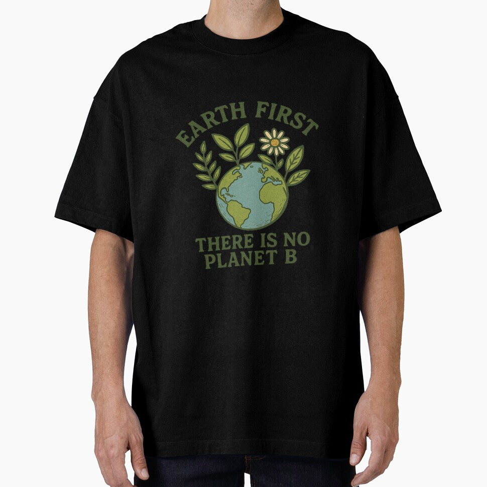 Earth First – No Planet B Retro Eco by VisqweaR