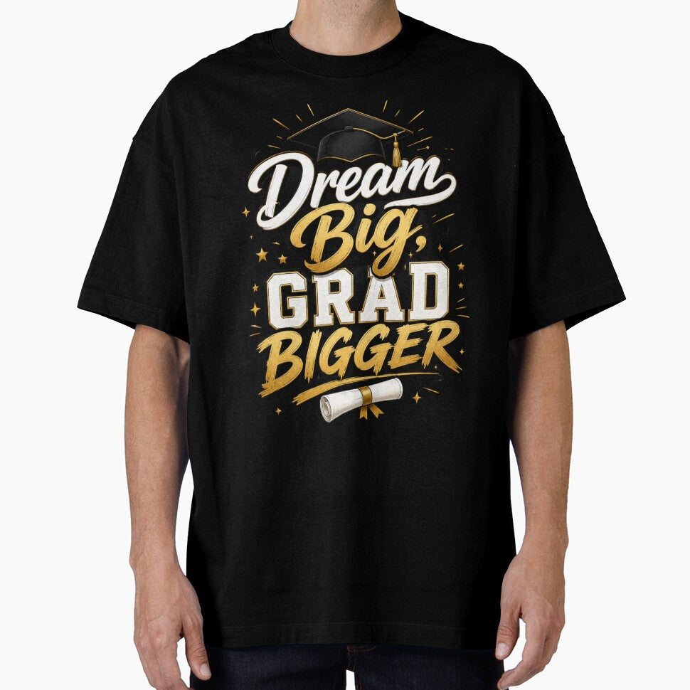 Dream Big Grad Bigger Inspirational Graduation Senior by VibrantVisionM