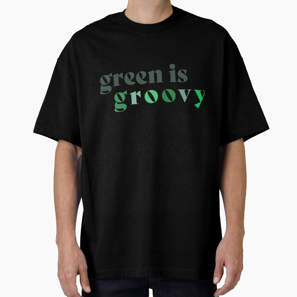 Green is Groovy, Earth Day Retro Quote by Ashleylcoop