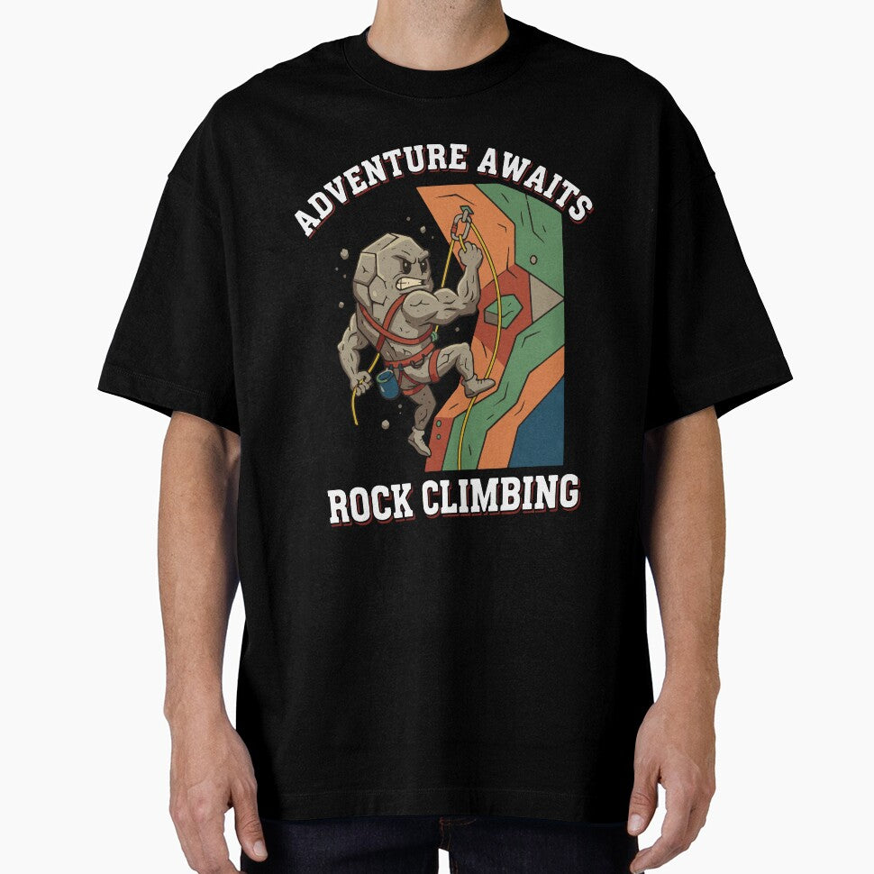 Adventure Awaits Rock Climbing Fun Art by LuminOrb