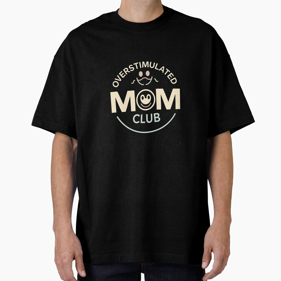 Overstimulated Mom Club Funny Mom Life T-Shirt, Funny Shirt, Valentine Shirt gift, Valentine Day Cut File, gift for Mom, by GAIDREDA