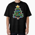 Cute Pixel Christmas Tree Sticker with Colorful Ornaments by BankMano