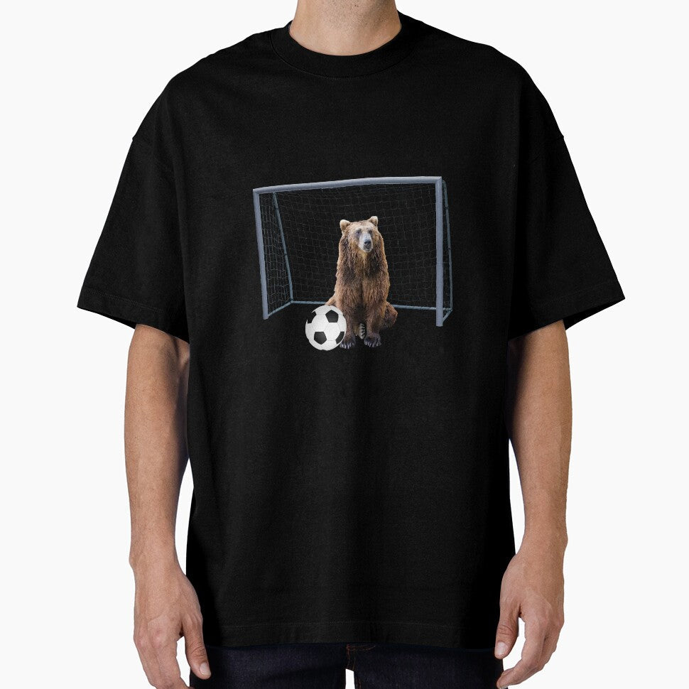 Brown Bear - Football soccer goal by Move-Art