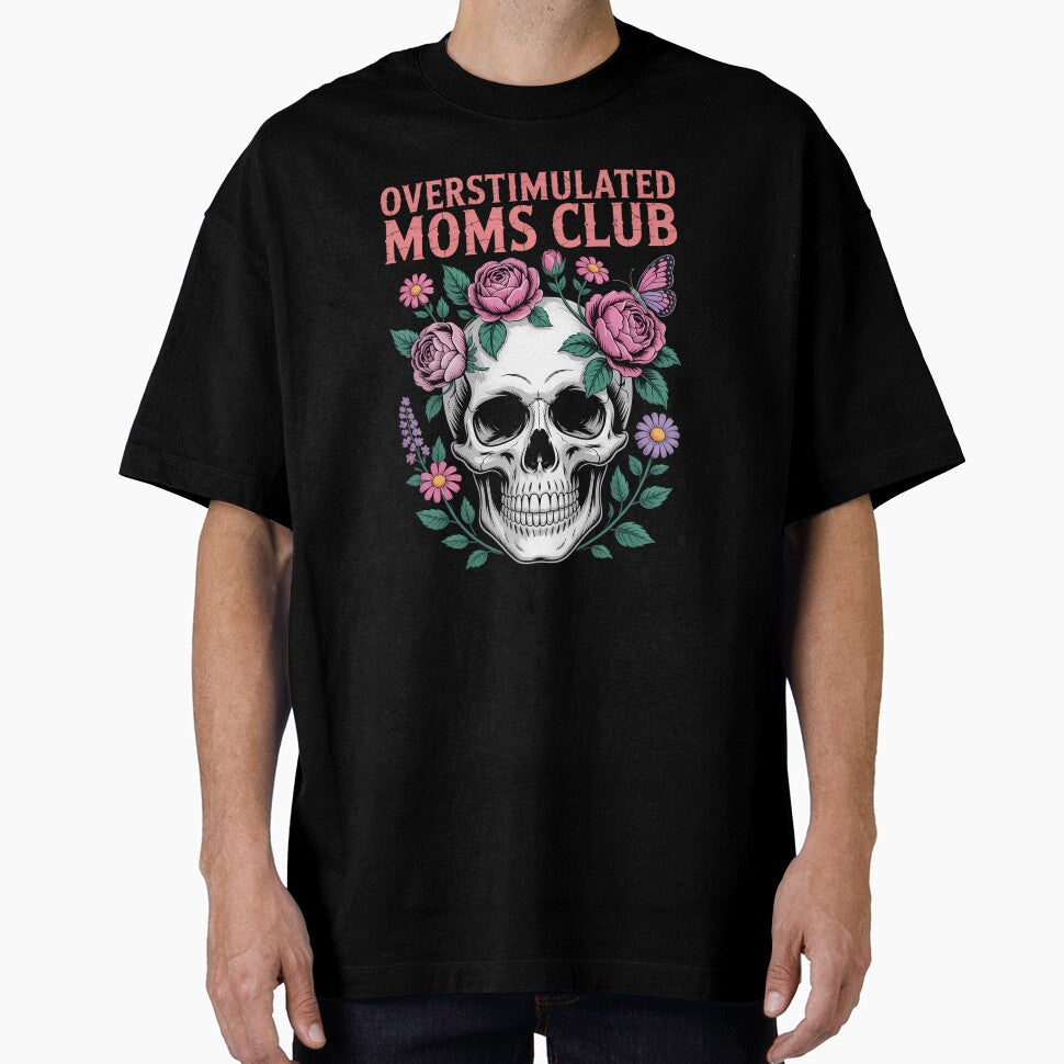 Overstimulated Moms Club Cute Skull Mother_s Day by elunyzexac